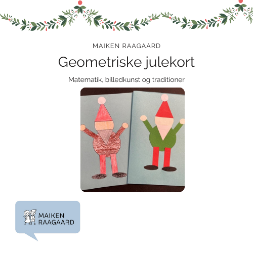 Geometriske julekort kvadrat